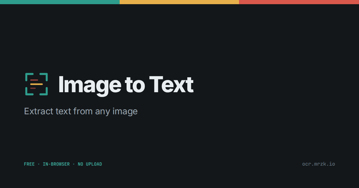 Image to Text OCR