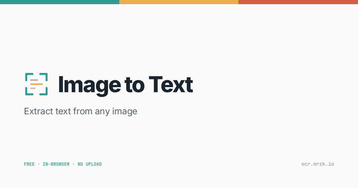 Image to Text OCR